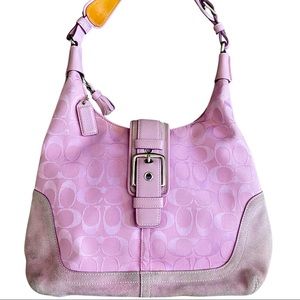SOLD- Pink Coach Hobo